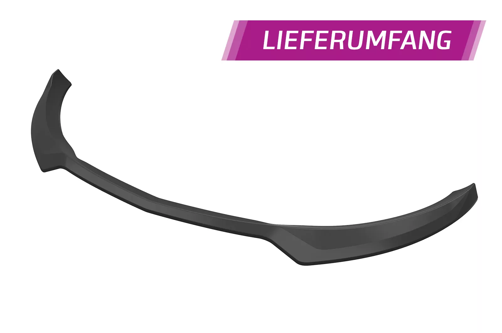 Cup-Spoilerlippe mit ABE für Opel Astra J GTC CSL695 Schwarz Strukturiert