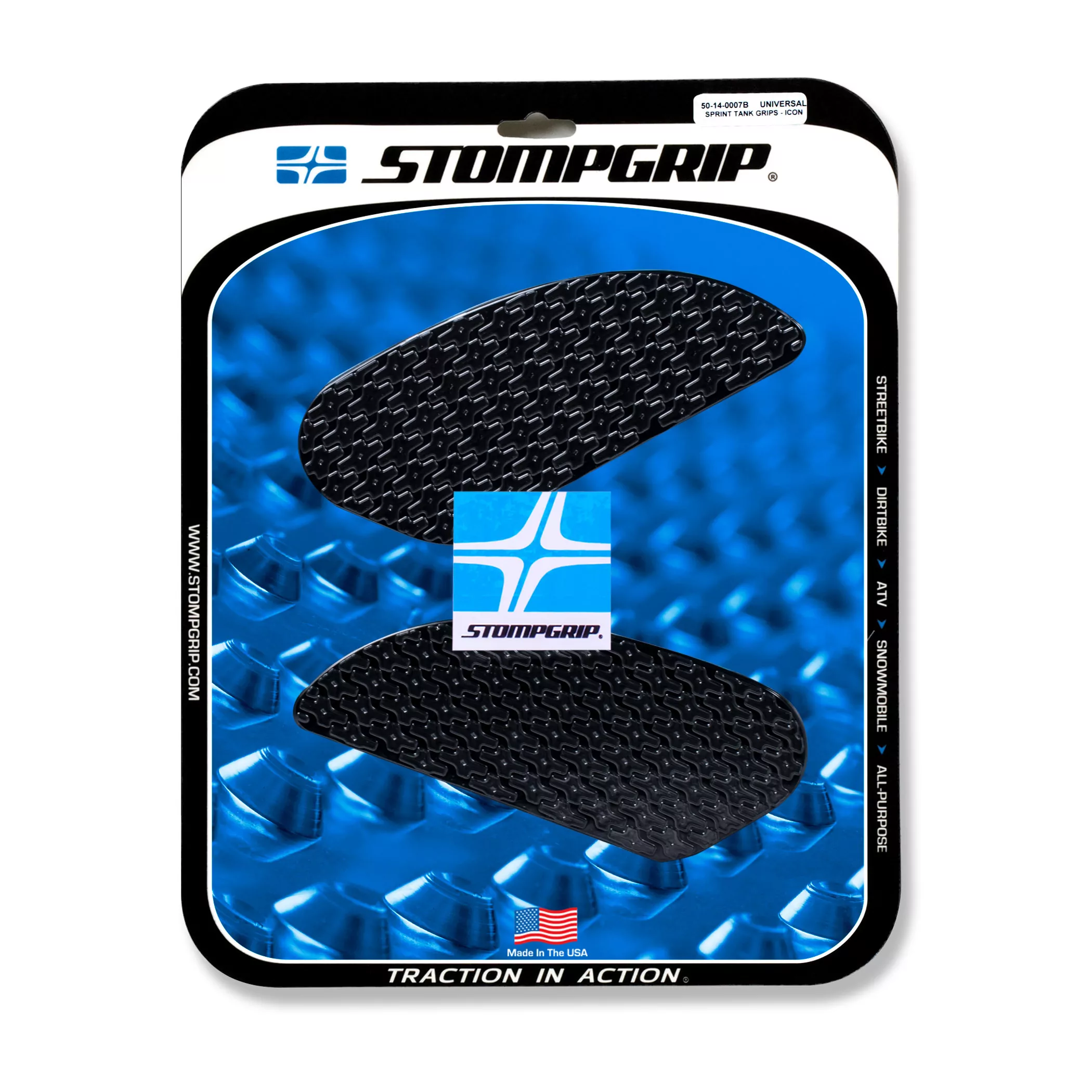 Stompgrip Traction Pad Icon für Ducati Scrambler 803 (alle Modelle) 15-21 Schwarz