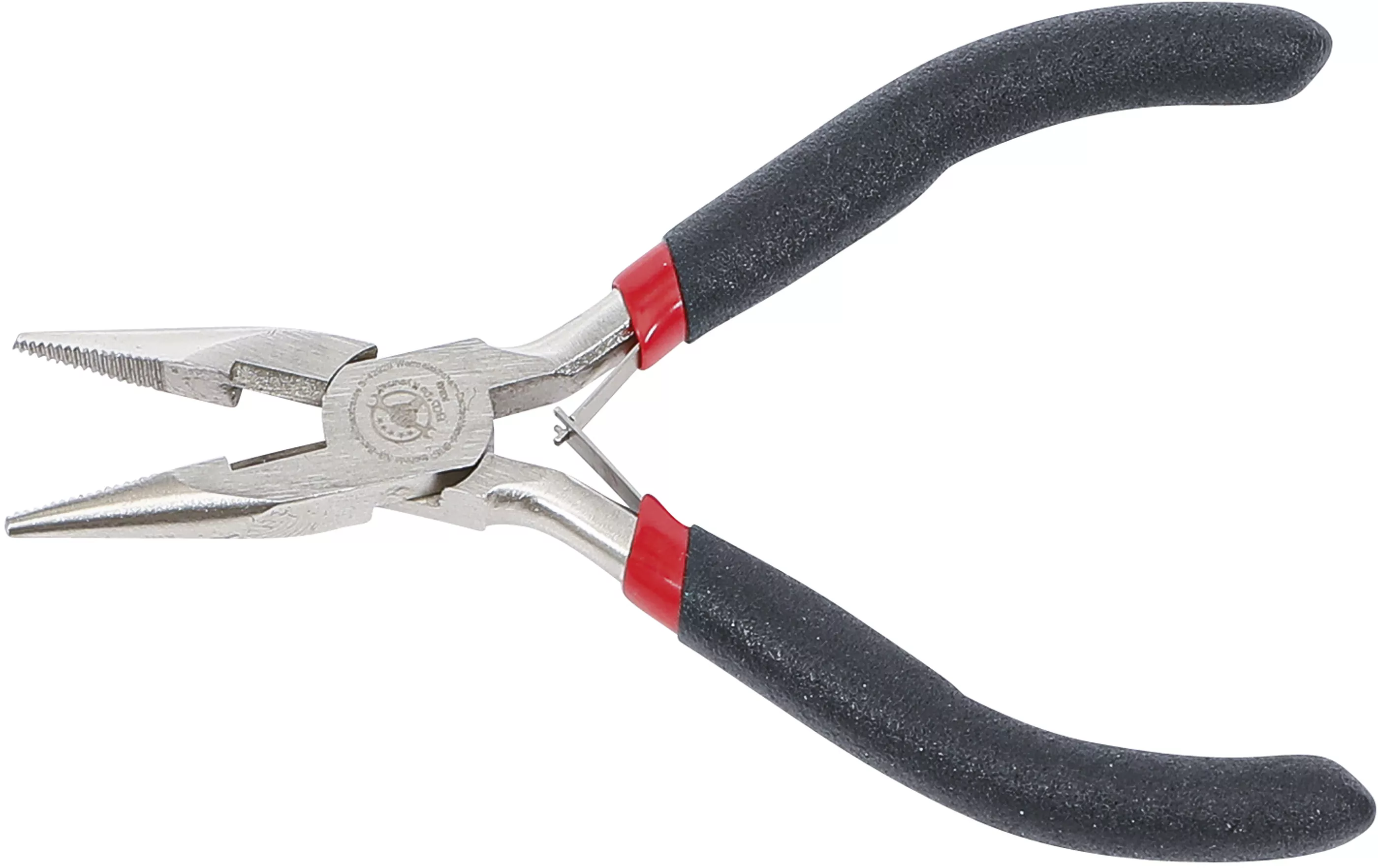 Elektronik-Spitzzange | gerade | mit Feder | 120 mm