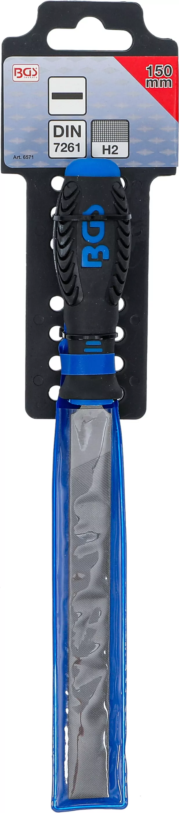 Werkstattfeile | flachstumpf | Hieb 2 | 150 mm