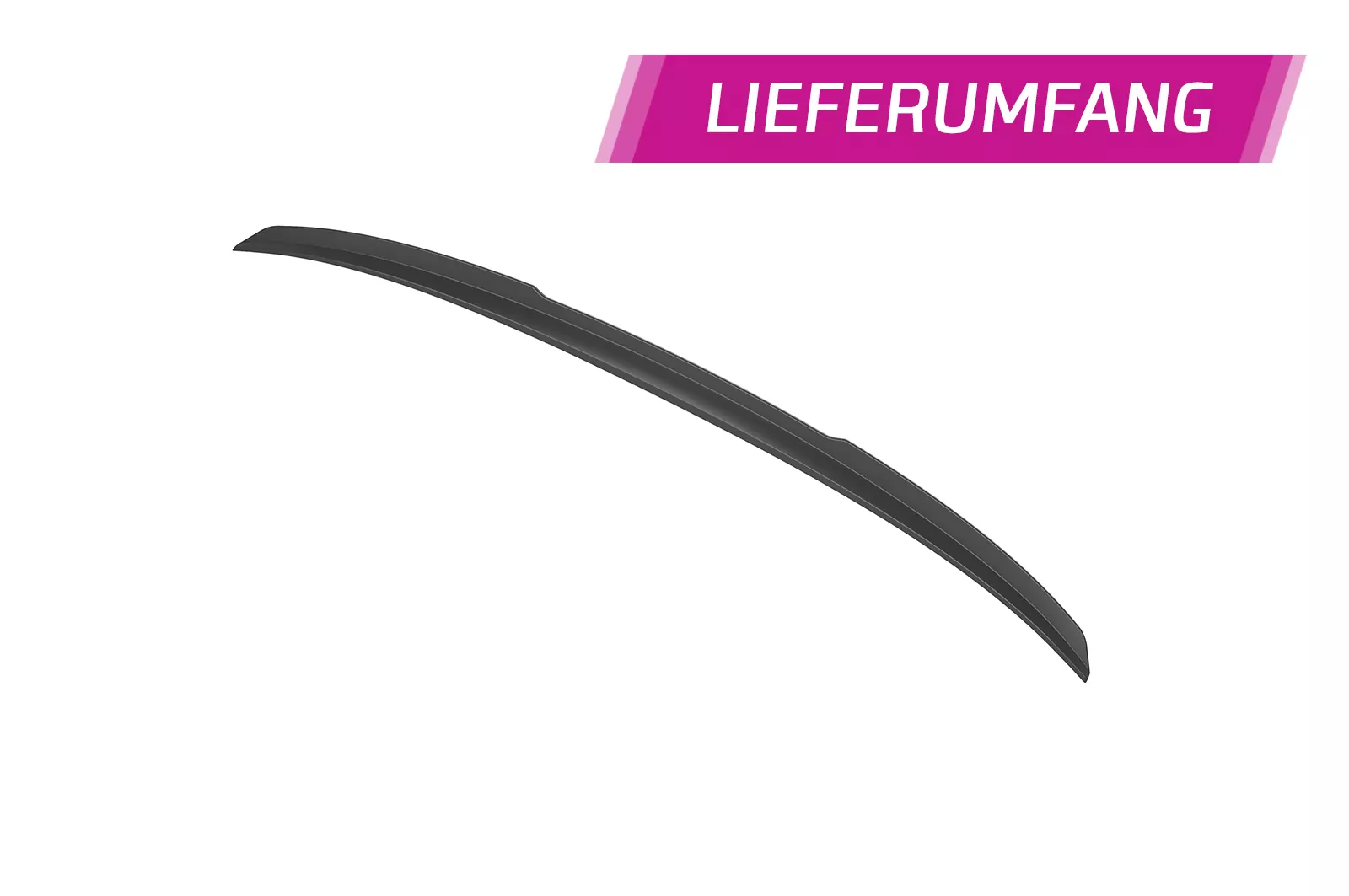 Heckflügel mit ABE für BMW 1er F40 HF092 Schwarz Strukturiert