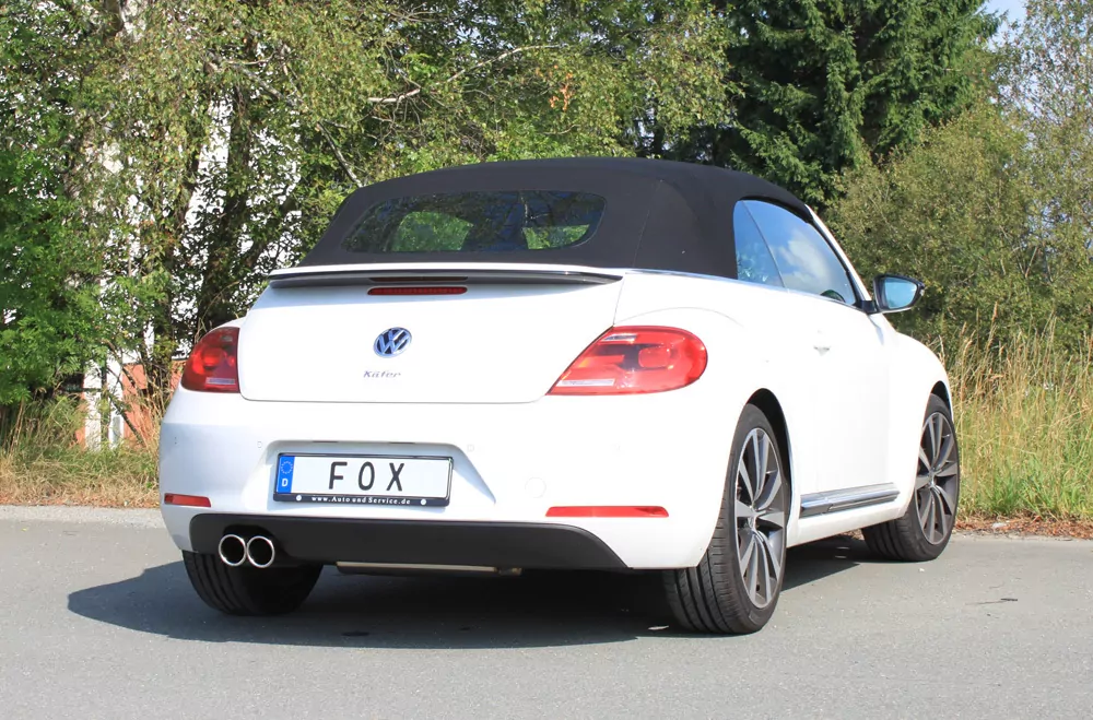 VW Beetle 1,2l - 16 (5C) Coupe & Cabrio - Einzelradaufh.  Endschalldämpfer einseitig - 2x90 Typ 16