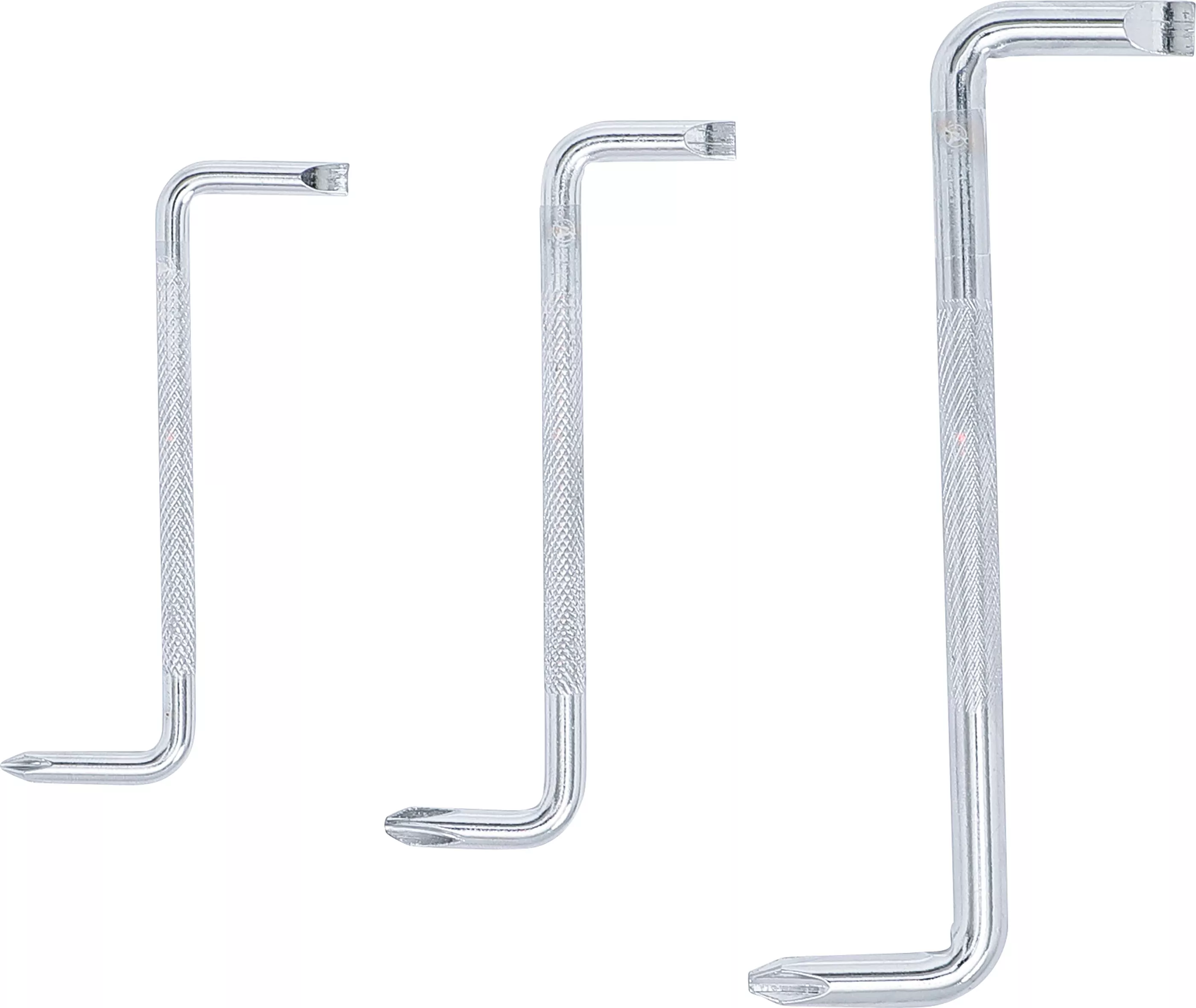 Winkel-Schraubendreher-Satz | Schlitz / Kreuzschlitz | 3-tlg.