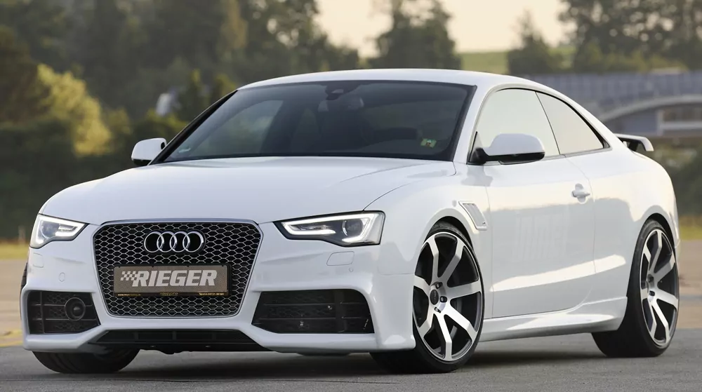 Rieger Seitenschweller für Audi A5 S5 (B8/B81) - Coupé 10.11-06.16 (ab Facelift) carbon optik