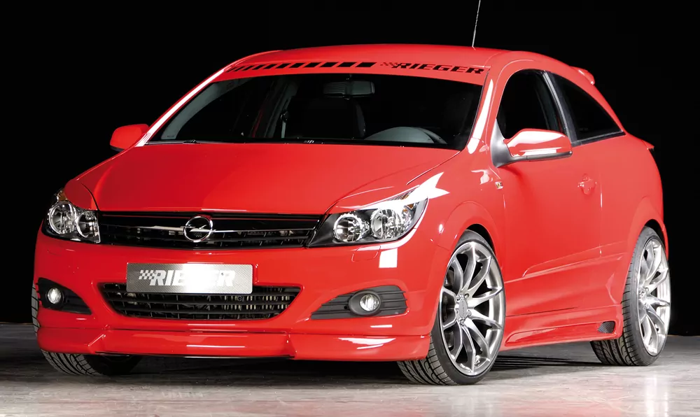 Rieger Seitenschweller rechts  matt schwarz für Opel Astra H GTC 3-tür.