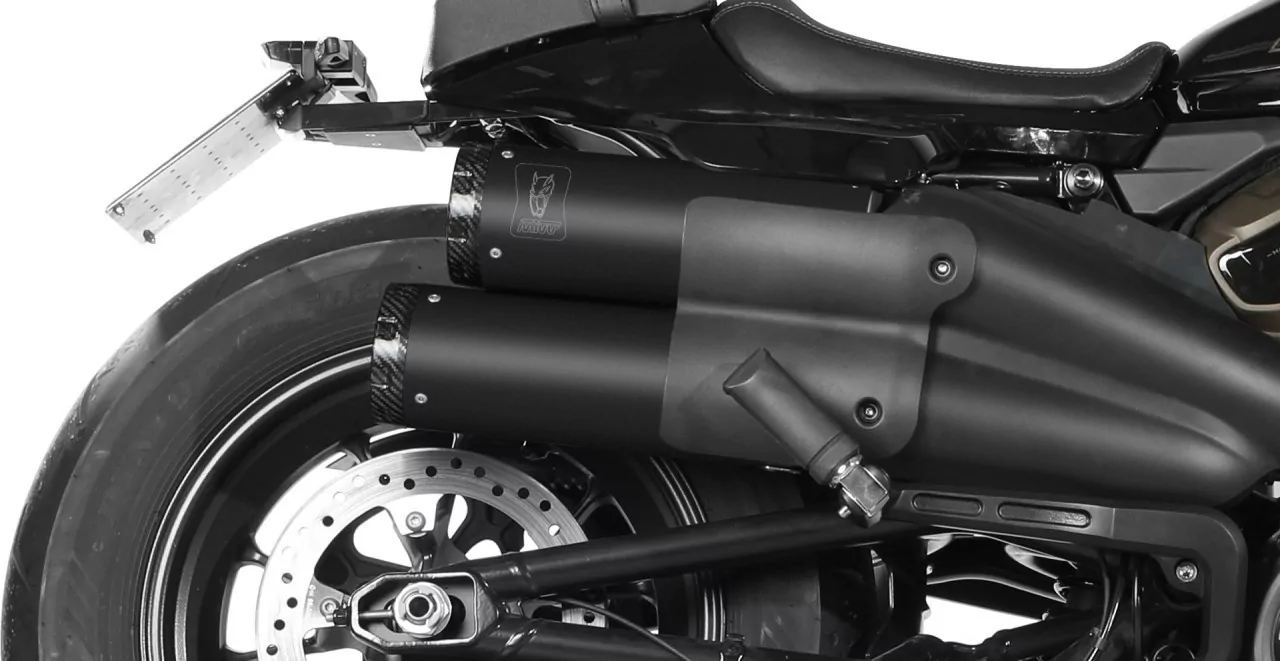 MIVV HR-1 Edelstahl Schwarz HARLEY DAVIDSON SPORTSTER S 2021-2024