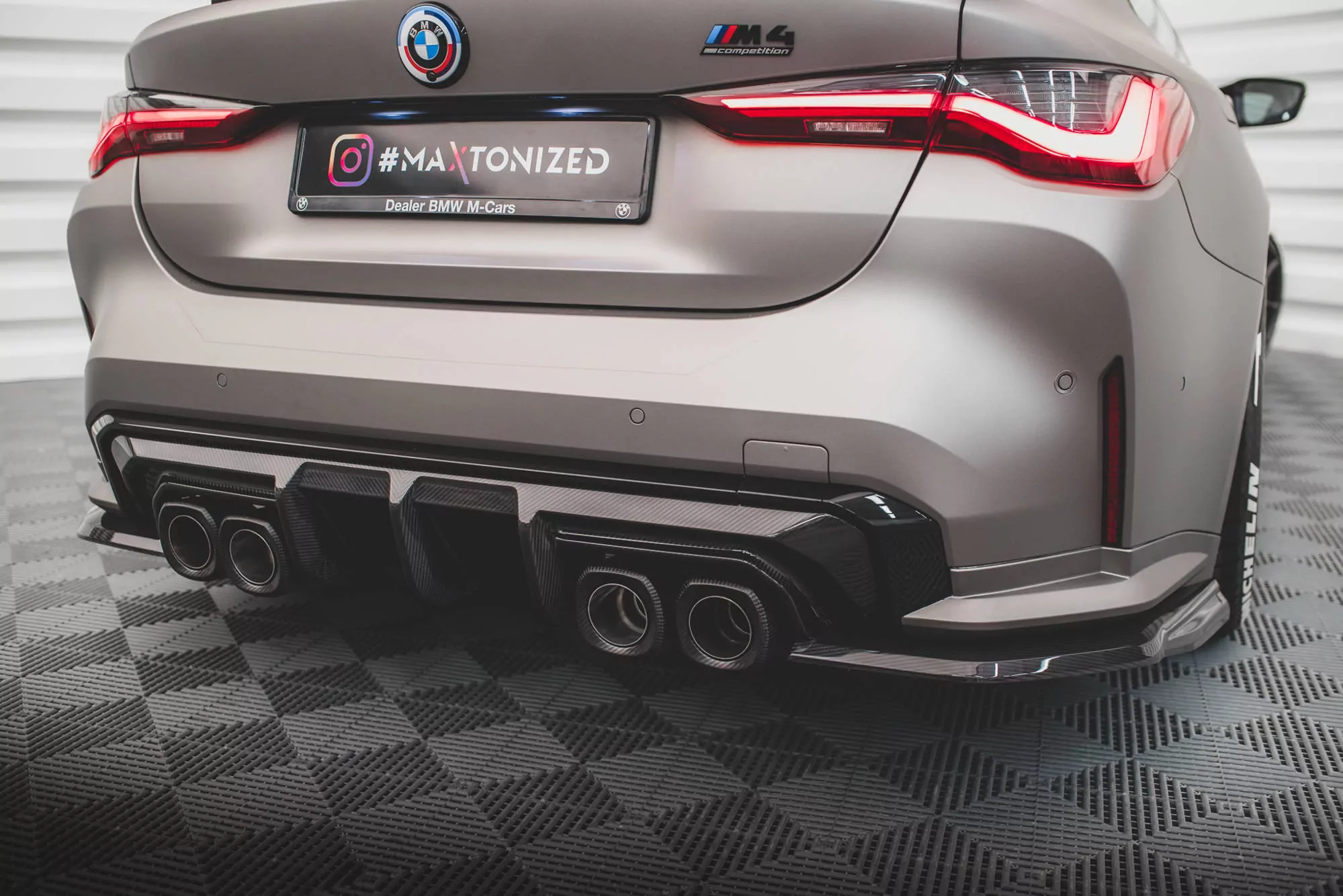 Carbon Fiber Heck Ansatz Flaps Diffusor Für BMW M4 G82 Competition