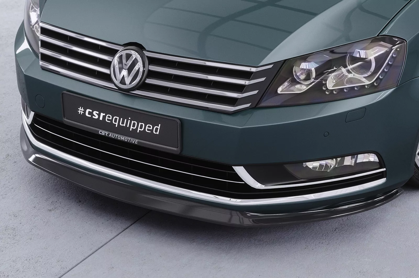 Cup-Spoilerlippe mit ABE für VW Passat B7 CSL337 Strukturiert (schwarz matt)