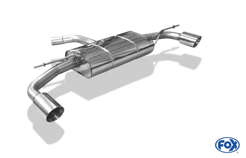 VW Golf VI - GTI-Optik  Endschalldämpfer rechts/links - 1x90 Typ 25 rechts/links  GTI-Optik - Passend an die originale Golf 6 GTI-Stoßstange