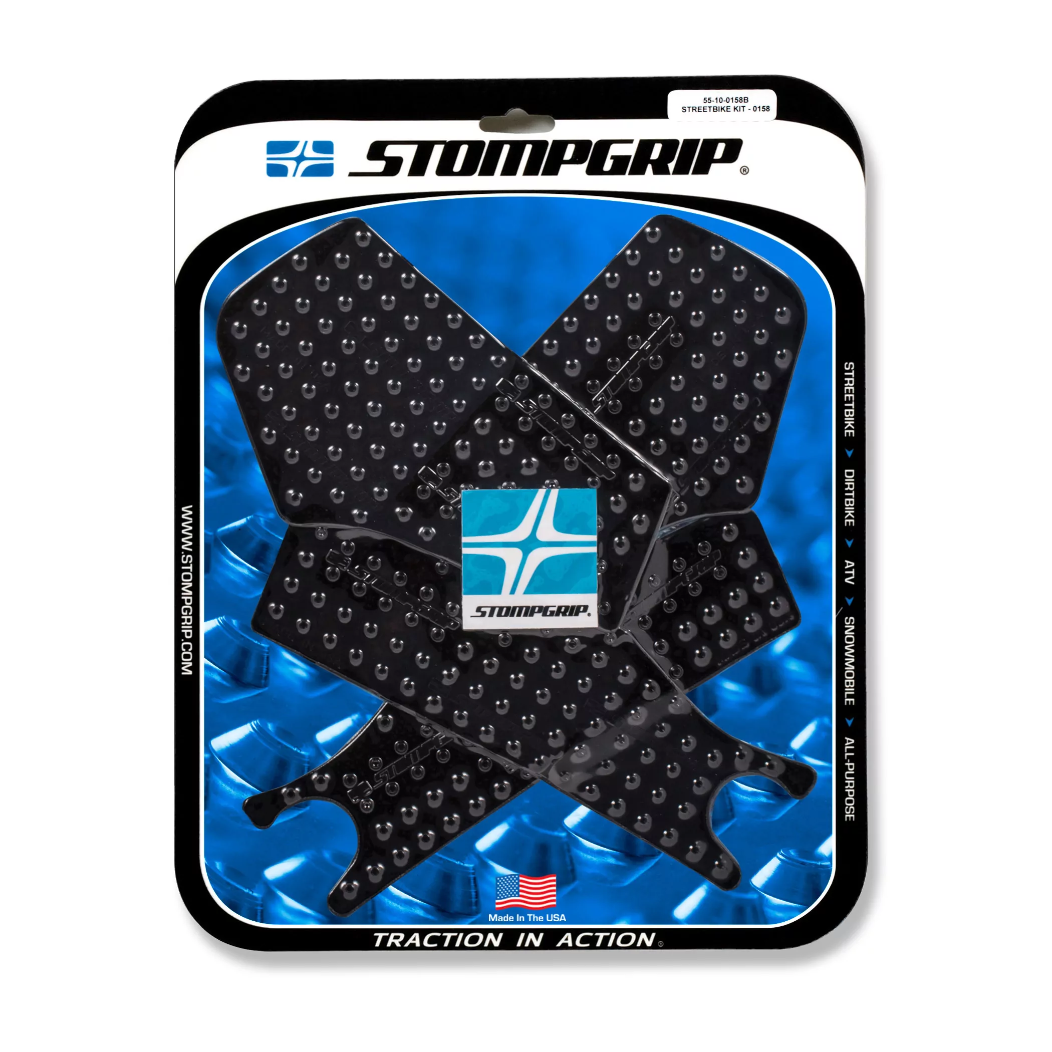 Stompgrip Traction Pad Volcano für Honda CRF250 L Rally 17-20 Schwarz