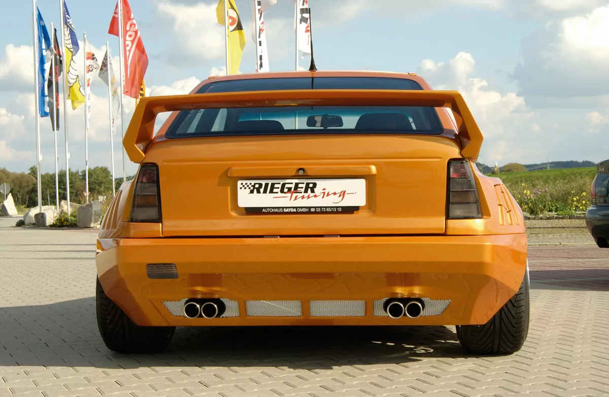 Rieger Heckflügel Breitbau II für Opel Kadett E | 3-tür. 09.88-09.95 mit seitlichen Ansätzen