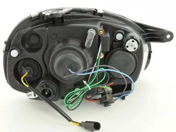 Scheinwerfer Set Daylight LED TFL-Optik Opel Corsa B Bj. 94-00 chrom