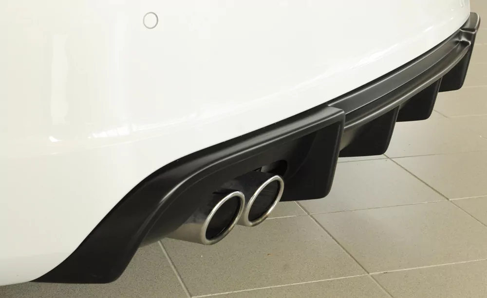 Rieger Heckeinsatz für Audi A3 (8V) - 3-tür. (Schrägheck 8V1) 07.12-08.16 (bis Facelift) carbon optik
