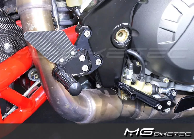 MG Biketec Sportfussrastenanlage / Rastenanlage / Fußrastenanlage mit ABE, gültig in D - A - CH für Benelli Café Racer 899 ab 2009