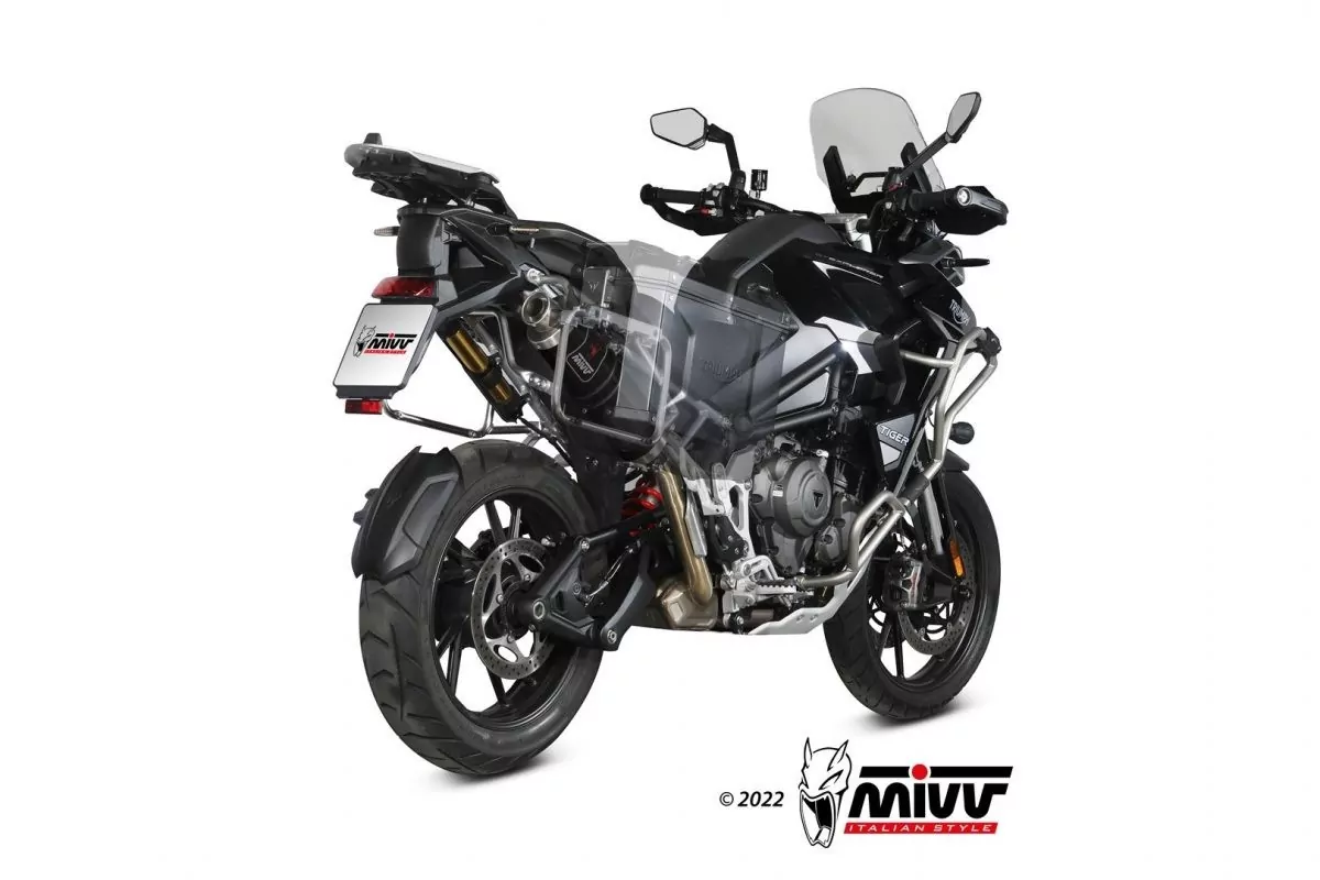 MIVV DAKAR Edelstahl Schwarz TRIUMPH TIGER 1200 GT / RALLY 21-22