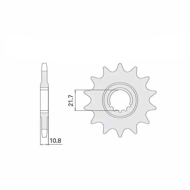 Ritzel 17 Zähne Teilung 532