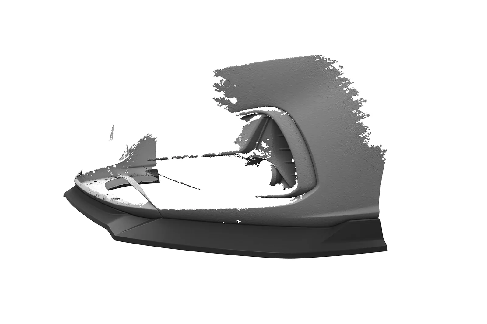 Cup-Spoilerlippe mit ABE für Hyundai I30 (PD) CSL663 Schwarz Strukturiert