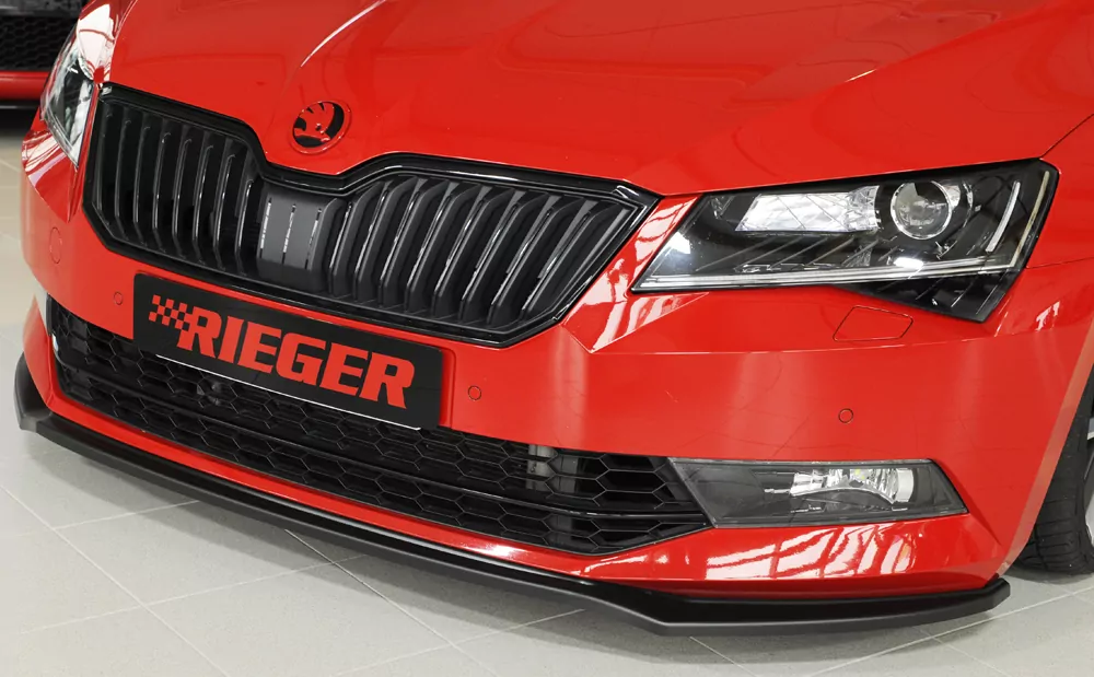 Rieger Spoilerschwert für Skoda Superb III (3T/3V) | Combi 03.15-10.18 (bis Facelift) für orig. Frontschürze