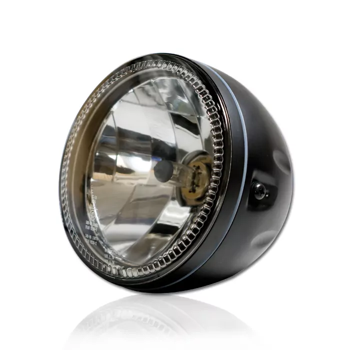 Scheinwerfer"skyline" 5-3/4", Ccfl-standlichtring, H4, Seitliche Befestigung M6, Schwarz, E-geprüft