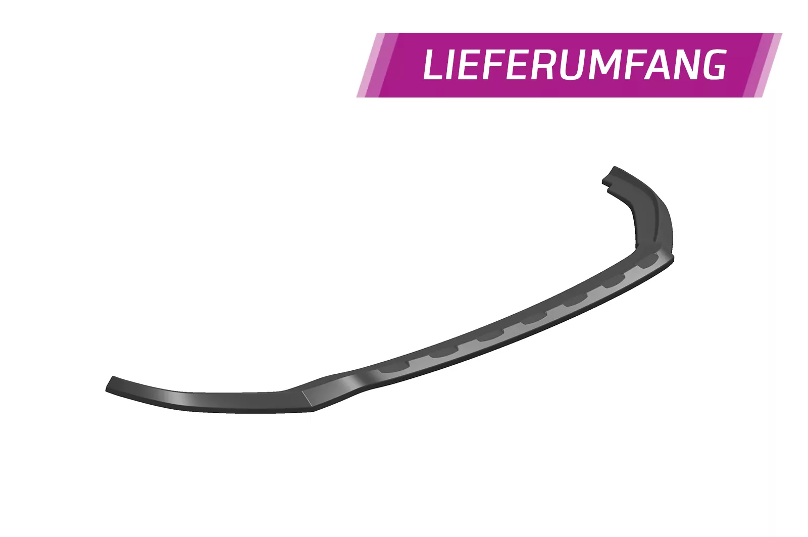 Cup-Spoilerlippe mit ABE für VW T6.1 CSL464 Strukturiert (schwarz matt)