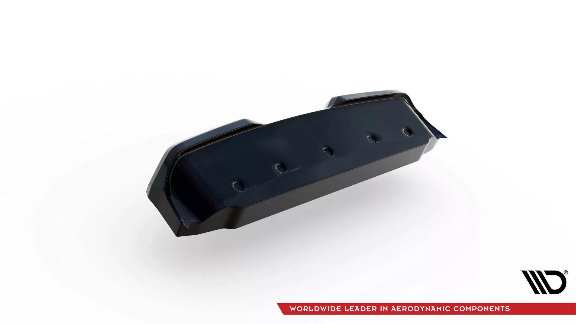 Hinten Splitter (mit Einem Vertikalem Balken) Nissan GTR R35 Facelift Schwarz Hochglanz
