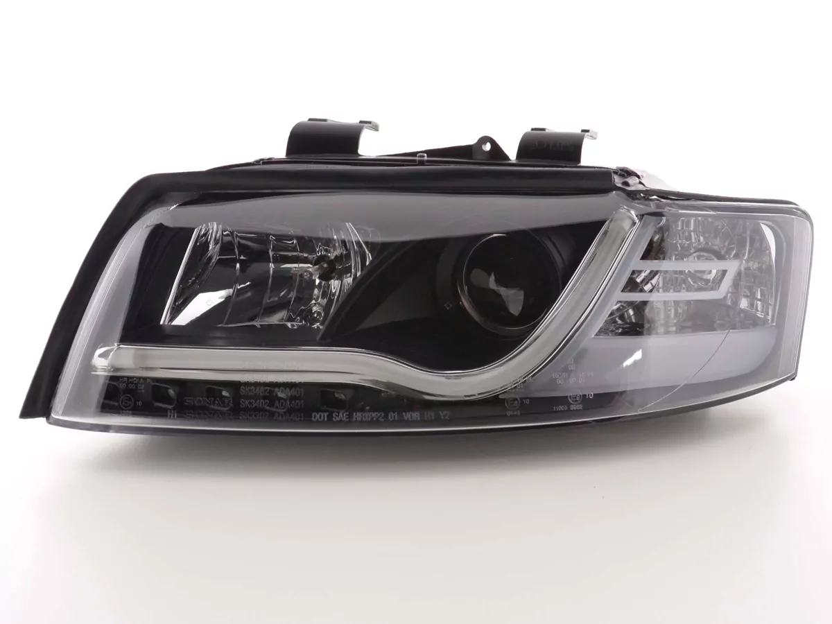 Scheinwerfer Set Daylight LED TFL-Optik Audi A4 Typ 8E Bj. 01-04 schwarz