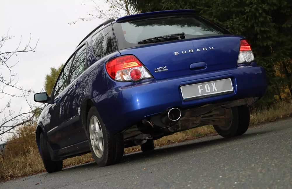 Subaru Impreza GD/ GG - Stufenheck/ Kombi  Endschalldämpfer Ø63,5mm - 129x106 Typ 44