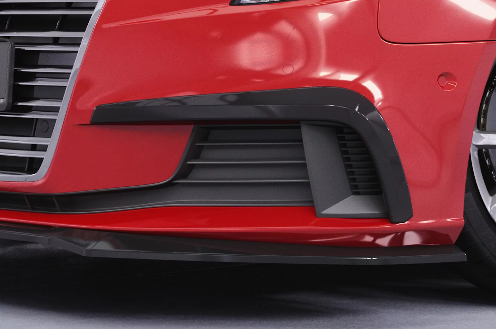 Airintakes für Audi A3 (8V) AI034 Schwarz Strukturiert