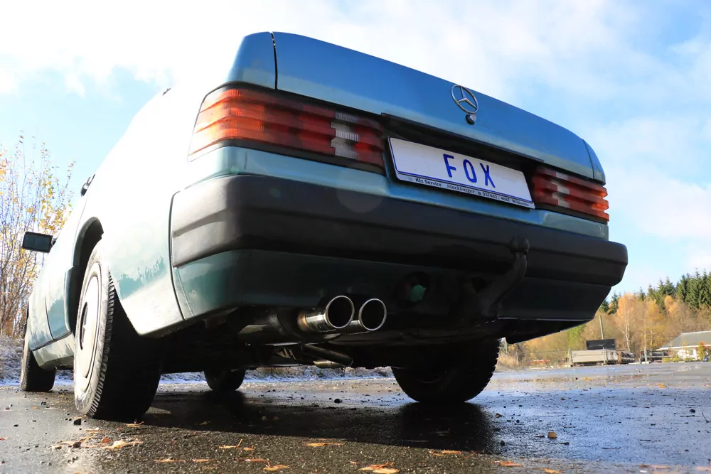 Mercedes 190 W201  Endschalldämpfer - 2x76 Typ 16