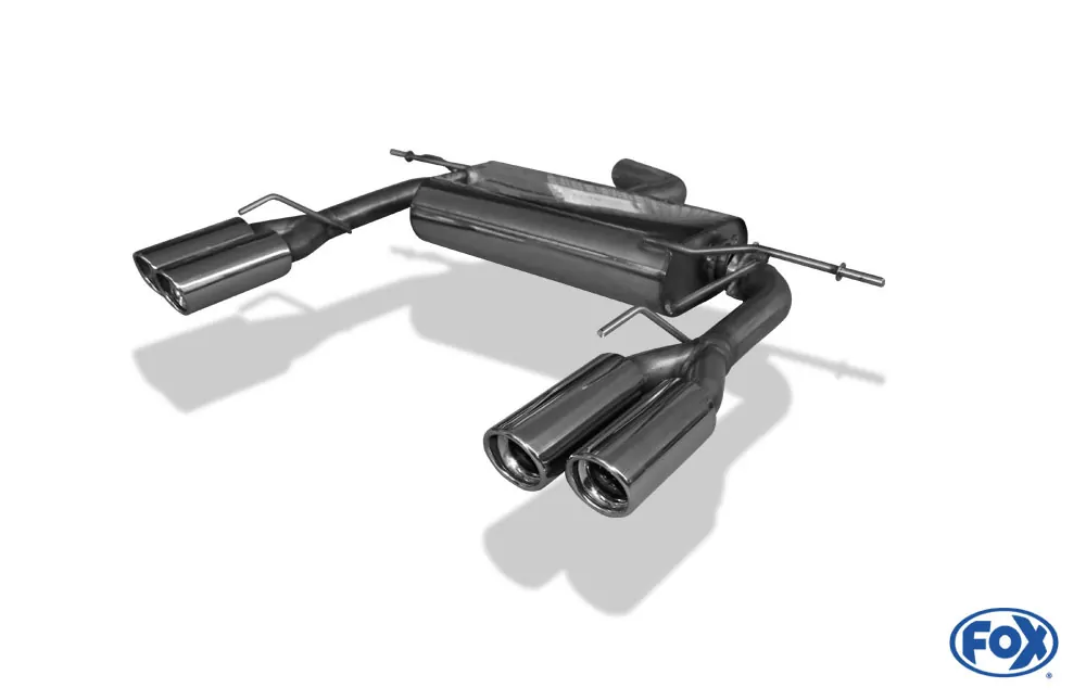 VW Eos V6  Endschalldämpfer Ausgang rechts/links - 2x80 Typ 17 rechts/links
