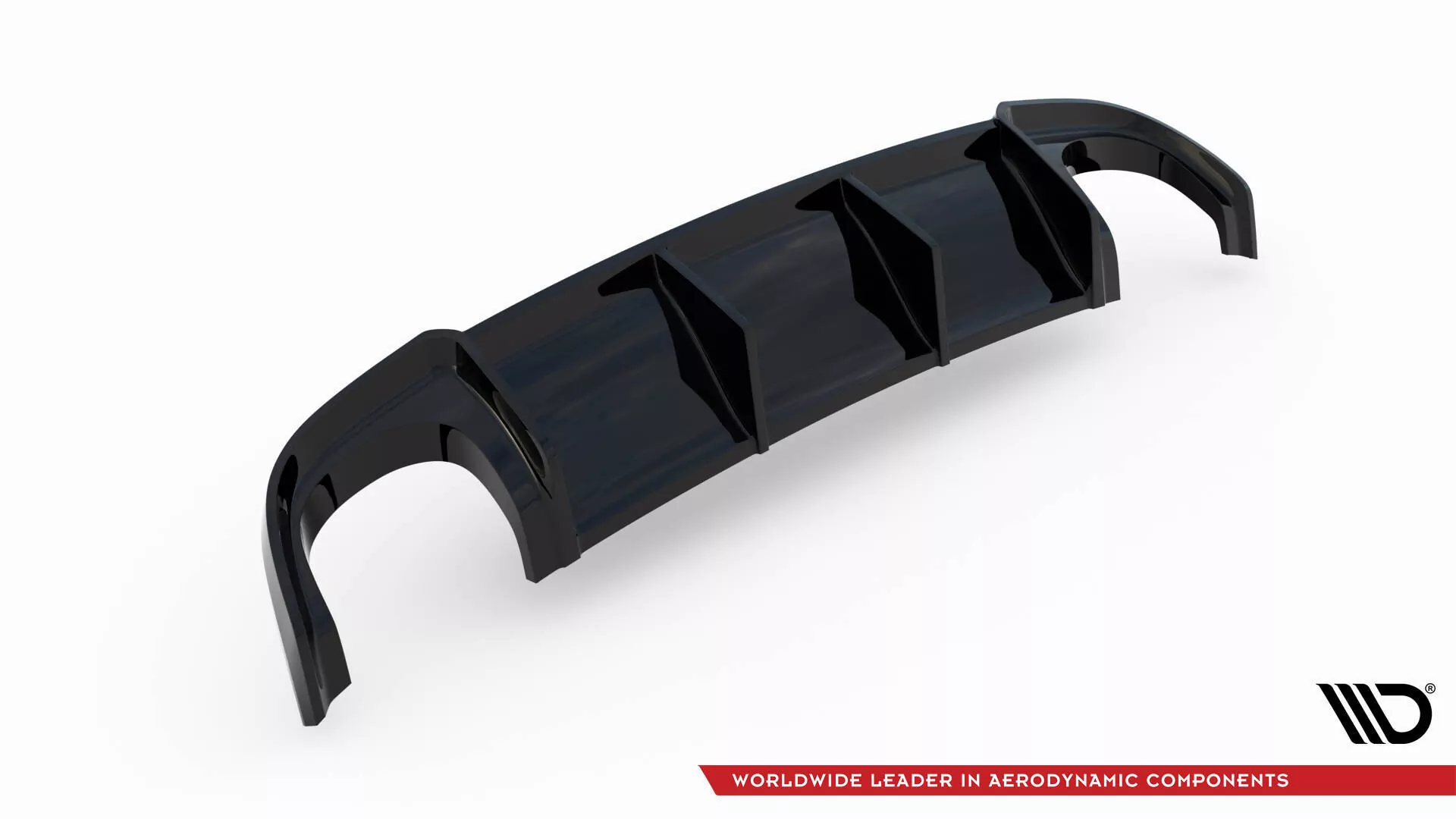 Diffusor Heck Ansatz Passend Für Audi RS4 Sedan B7 Schwarz Hochglanz