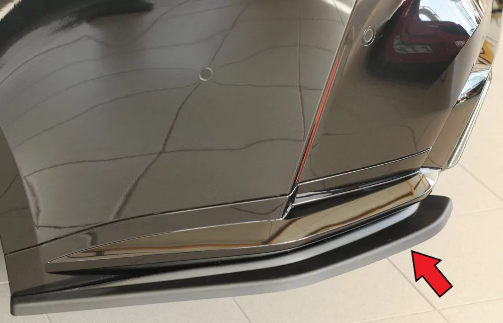 Rieger Heckschürzenansatz seitlich links matt schwarz für BMW 4er G83 M4 (G234M) Cabrio 06.21-