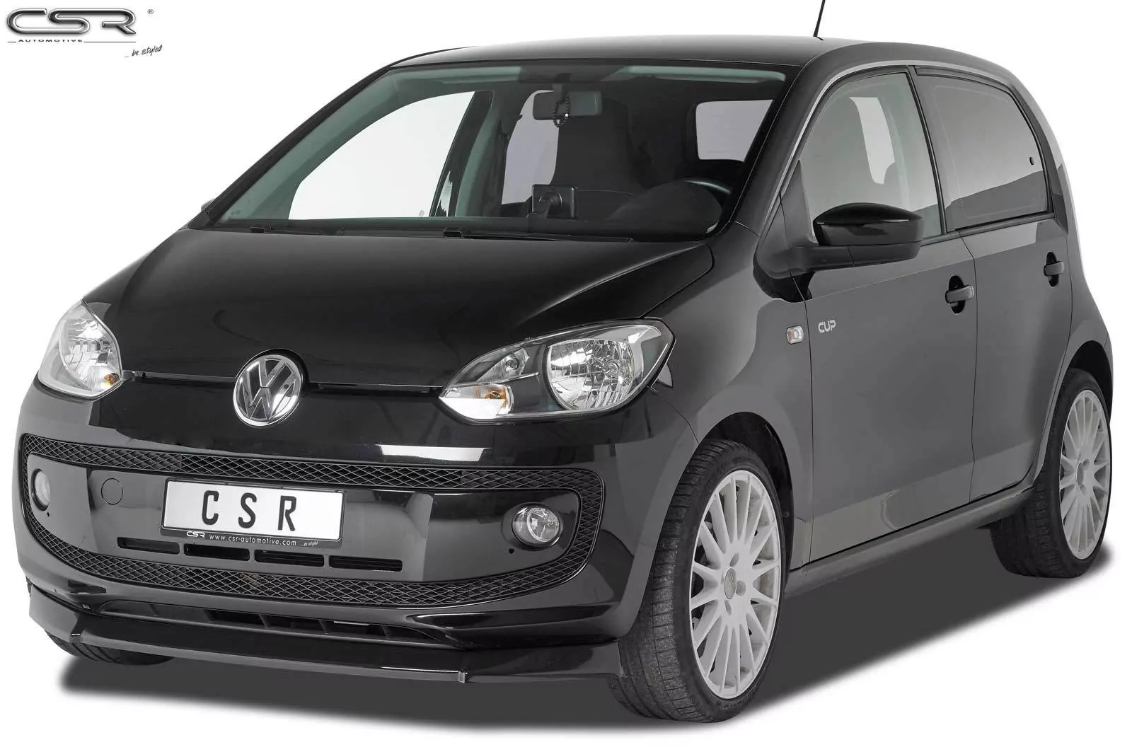 Cup-Spoilerlippe mit ABE für VW up! CSL354-M Carbon Look (matt)