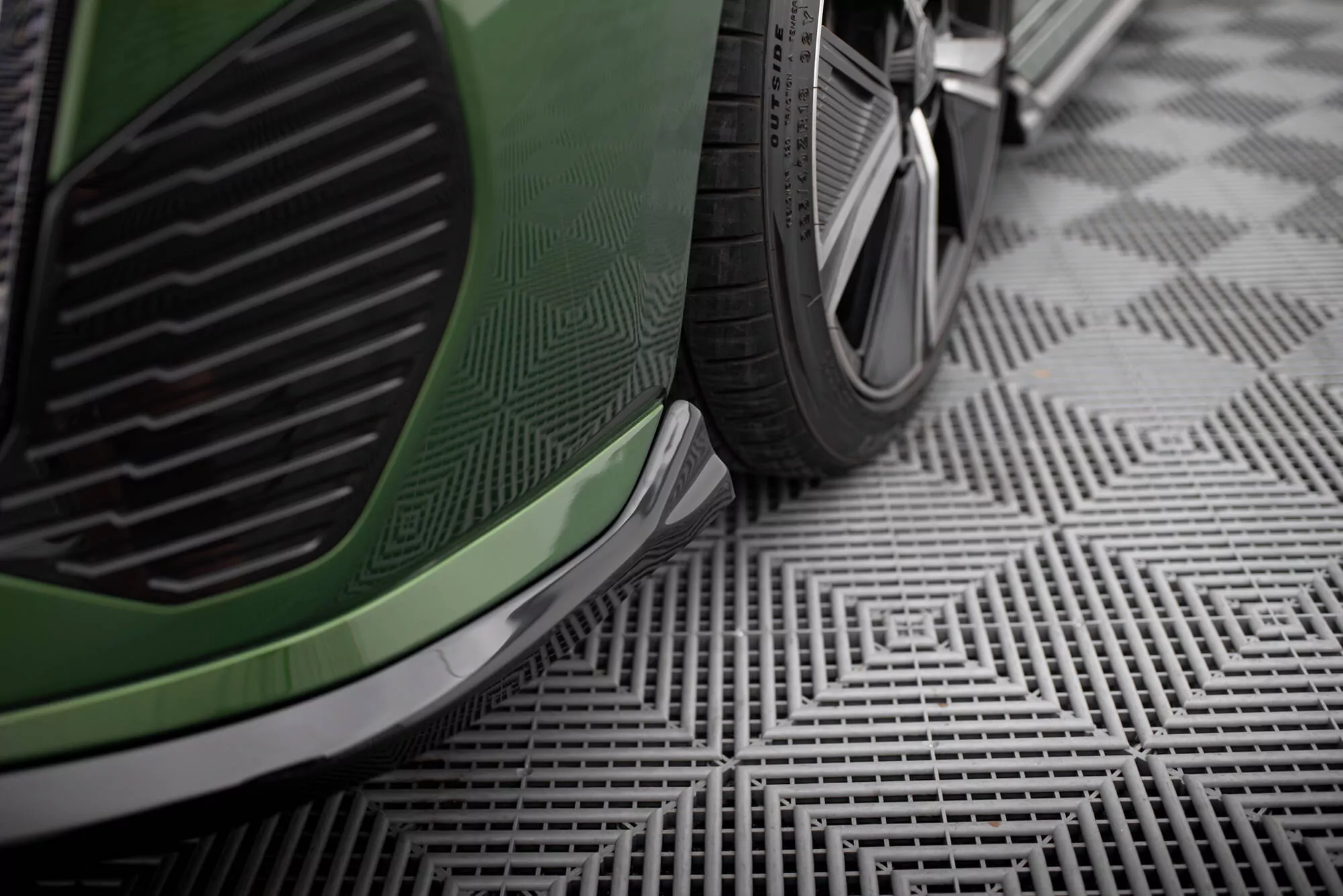 Front Ansatz Für Peugeot 308 GT Mk3 Schwarz Hochglanz