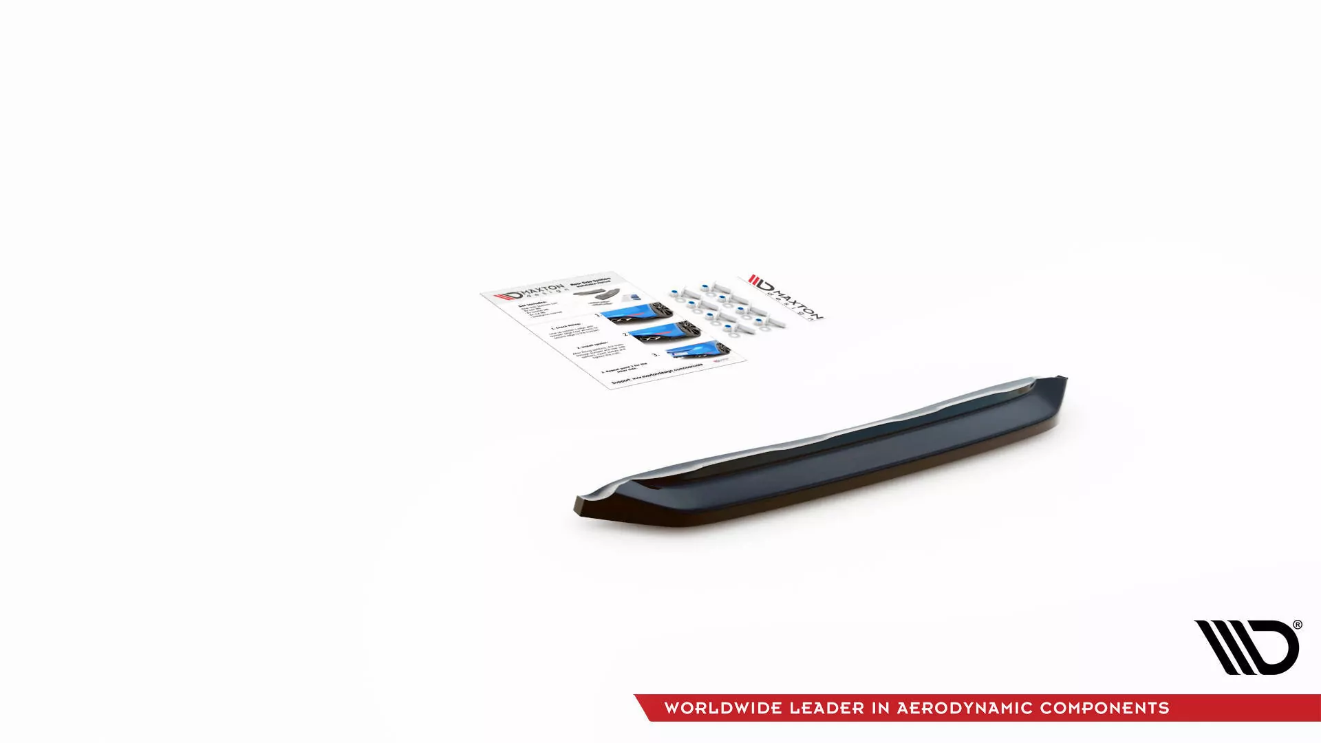 Mittlerer Diffusor Heck Ansatz Für Ford Escape ST-Line Mk3 Schwarz Hochglanz