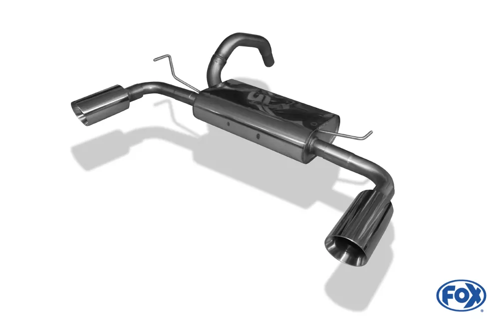 Fiat 500 Abarth  Endschalldämpfer quer Ausgang rechts/links - 1x100 Typ 25 rechts/links