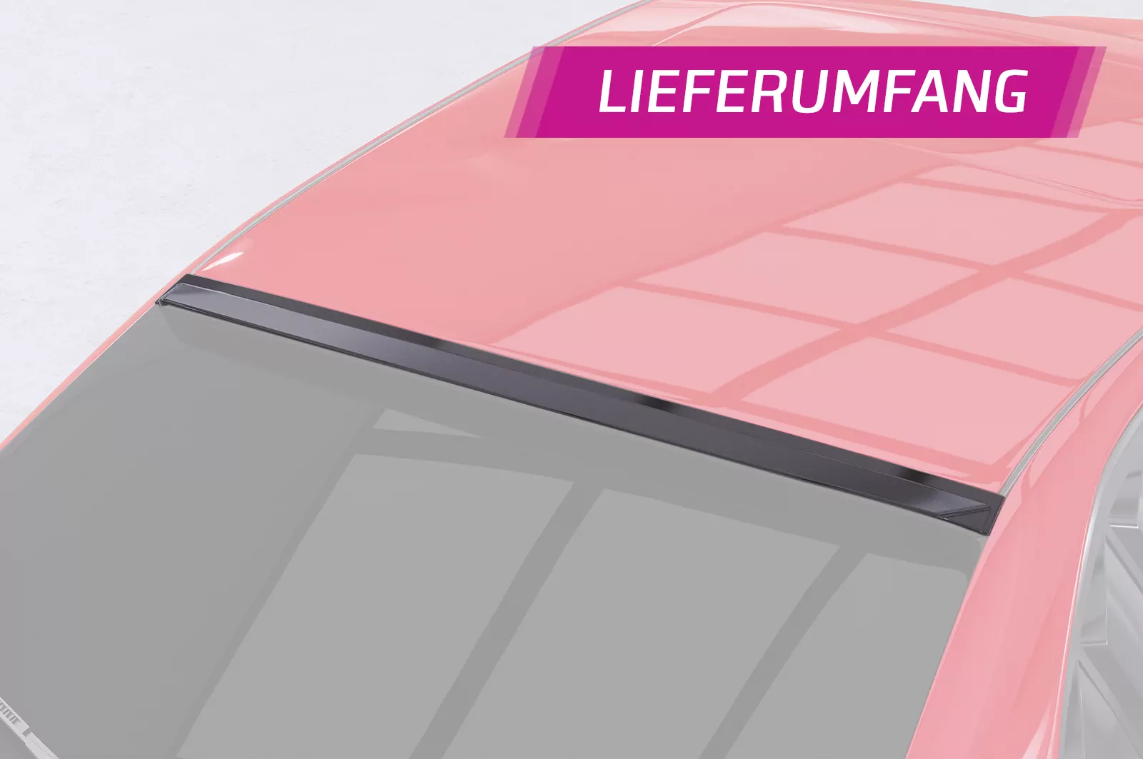 Heckscheibenblende für BMW 3er E36 Compact HSB112 Schwarz Strukturiert