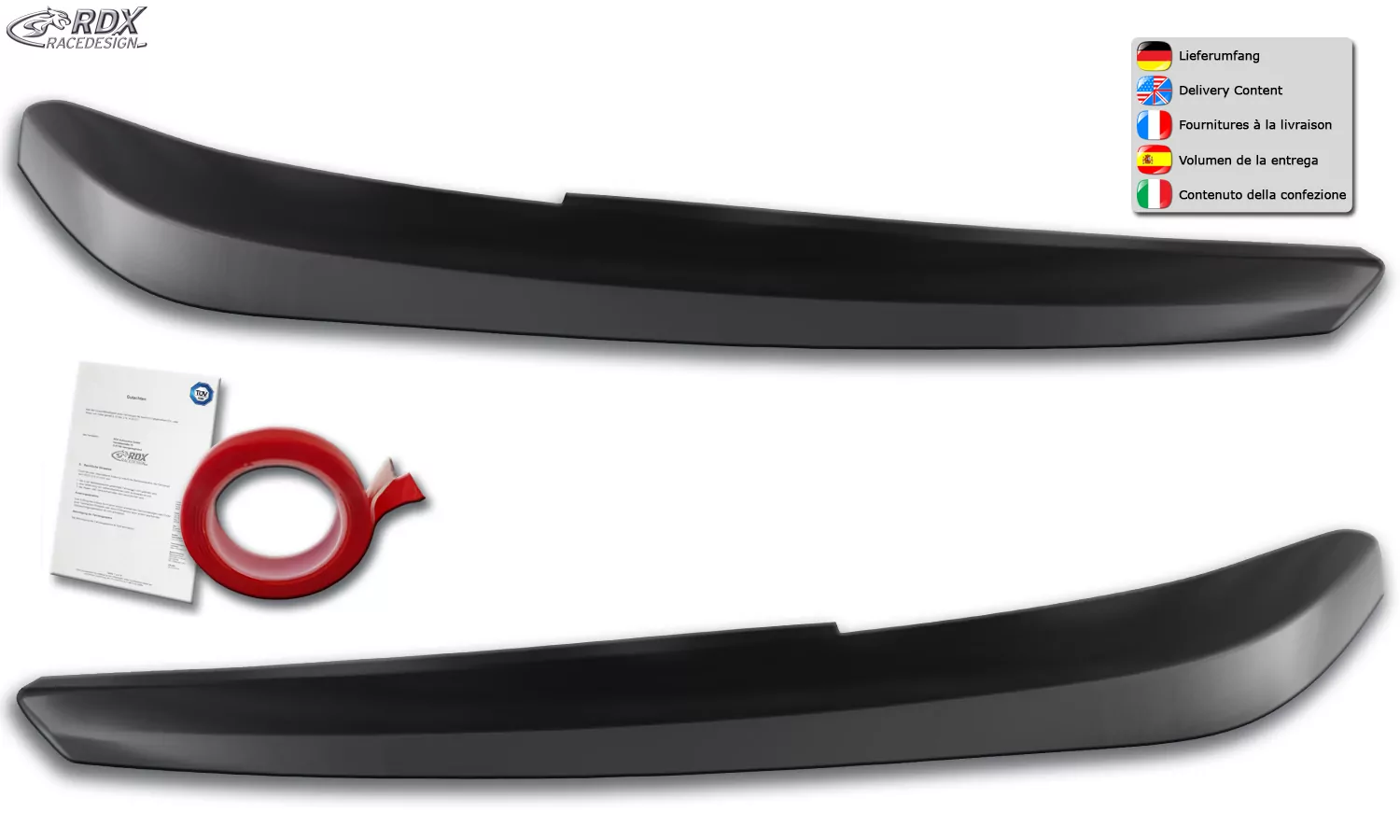 RDX Scheinwerferblenden für AUDI Q3 F3 (2019+) Böser Blick