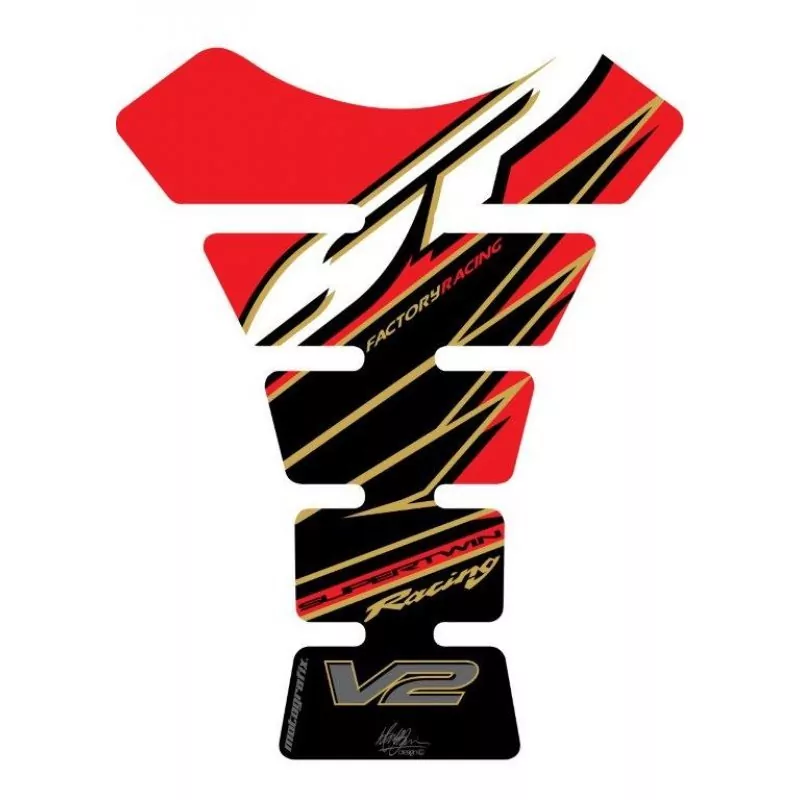 Motografix Honda V2 VTR SP1 / SP2 3D Gel Tank Pad Protector TH003R