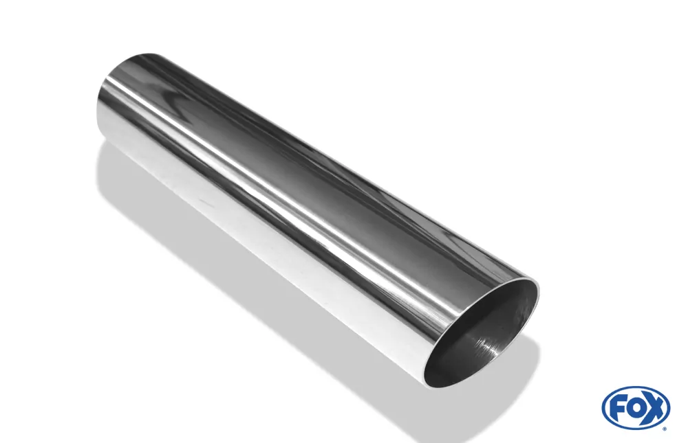 Anschweißendrohr Typ 14  Ø 63 mm / Länge: 300 mm - rund / uneingerollt / 15° abgeschrägt / ohne Absorber