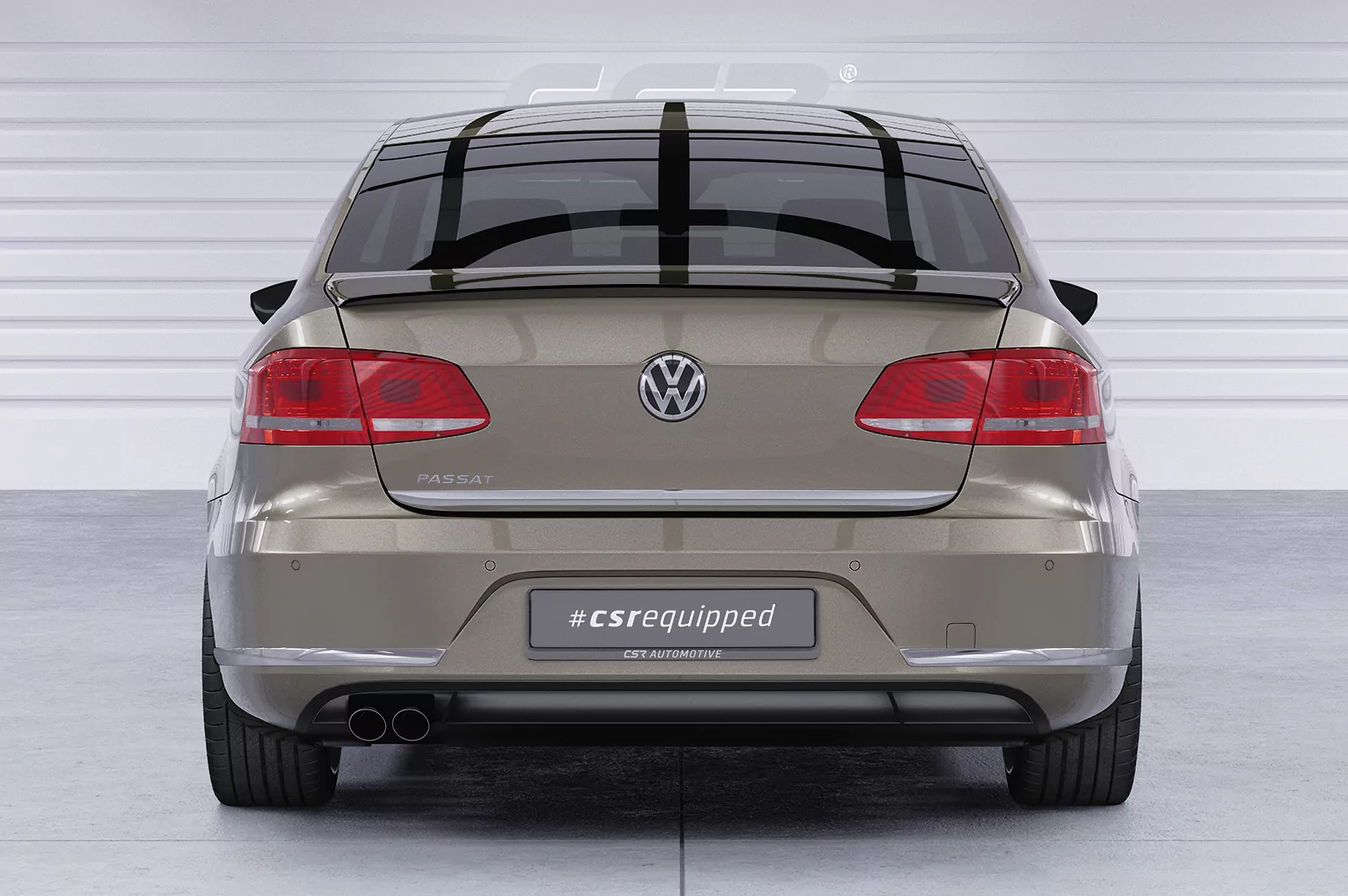 Heckflügel mit ABE für VW Passat B7 Typ 3C HF605 Strukturiert (schwarz matt)