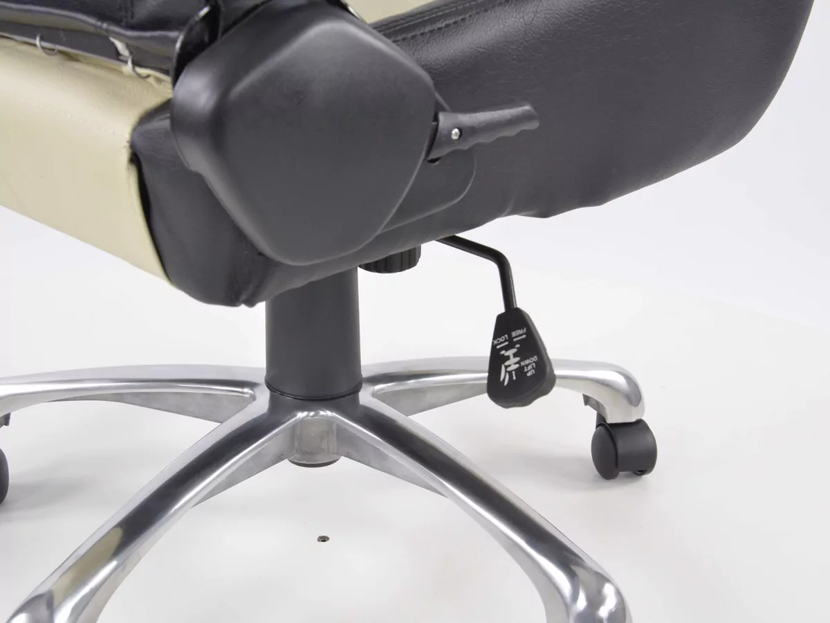 FK Sportsitz Bürodrehstuhl Baltimore schwarz/beige Chefsessel Drehstuhl Bürostuhl