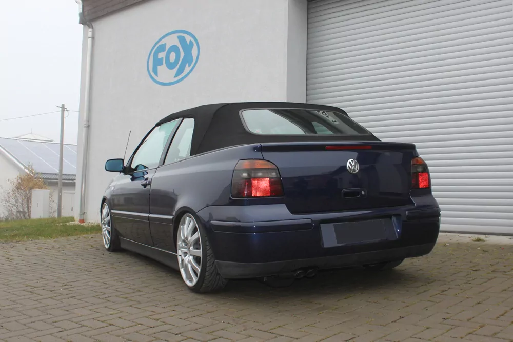 VW Golf IV Cabriolet  Endschalldämpfer - 2x63 Typ 28