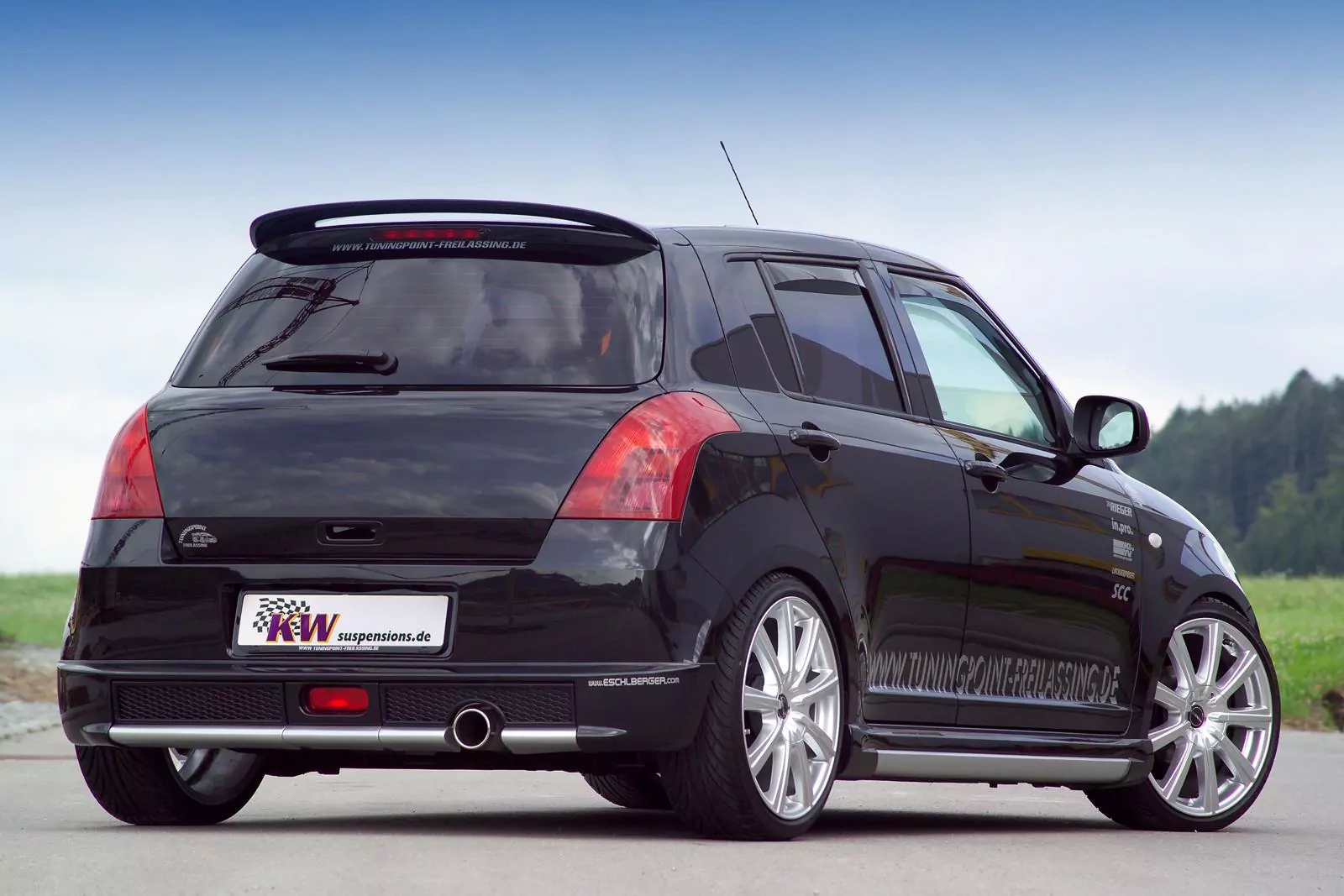 KW Gewindefahrwerk V1 inox SUZUKI SWIFT III (MZ, EZ) 02/2005-