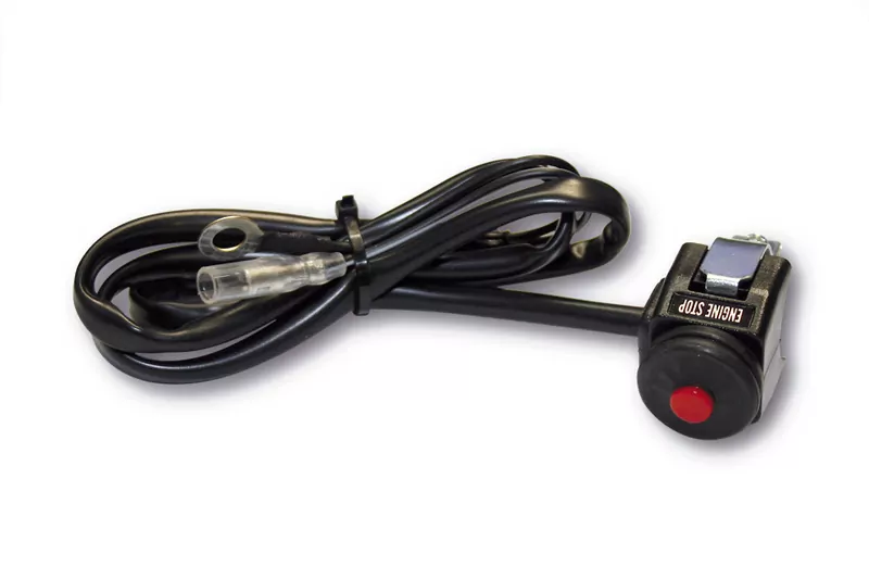 - Kein Hersteller - Schalter rund (Typ Taster) für Engine Stop, Hupe oder z.B. Override am ATV/Quad.