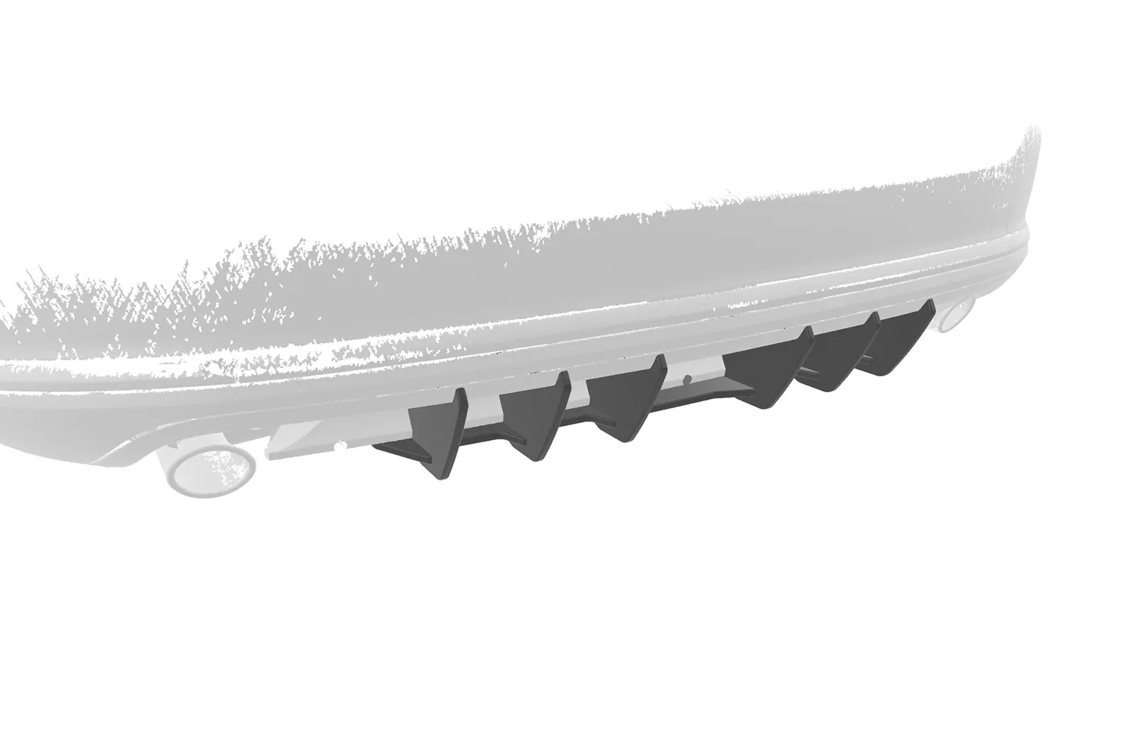 Racing Diffusor / Heckansatz für VW Passat B7 (Typ 3C) Variant HA353