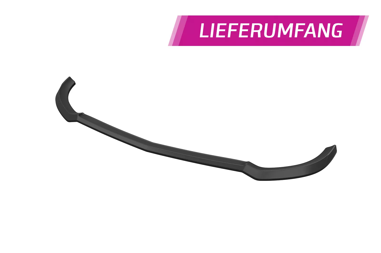 Cup-Spoilerlippe mit ABE für Mercedes-Benz E-Klasse W213 / S213 Limousine und T-Modell CSL827 Schwarz Strukturiert