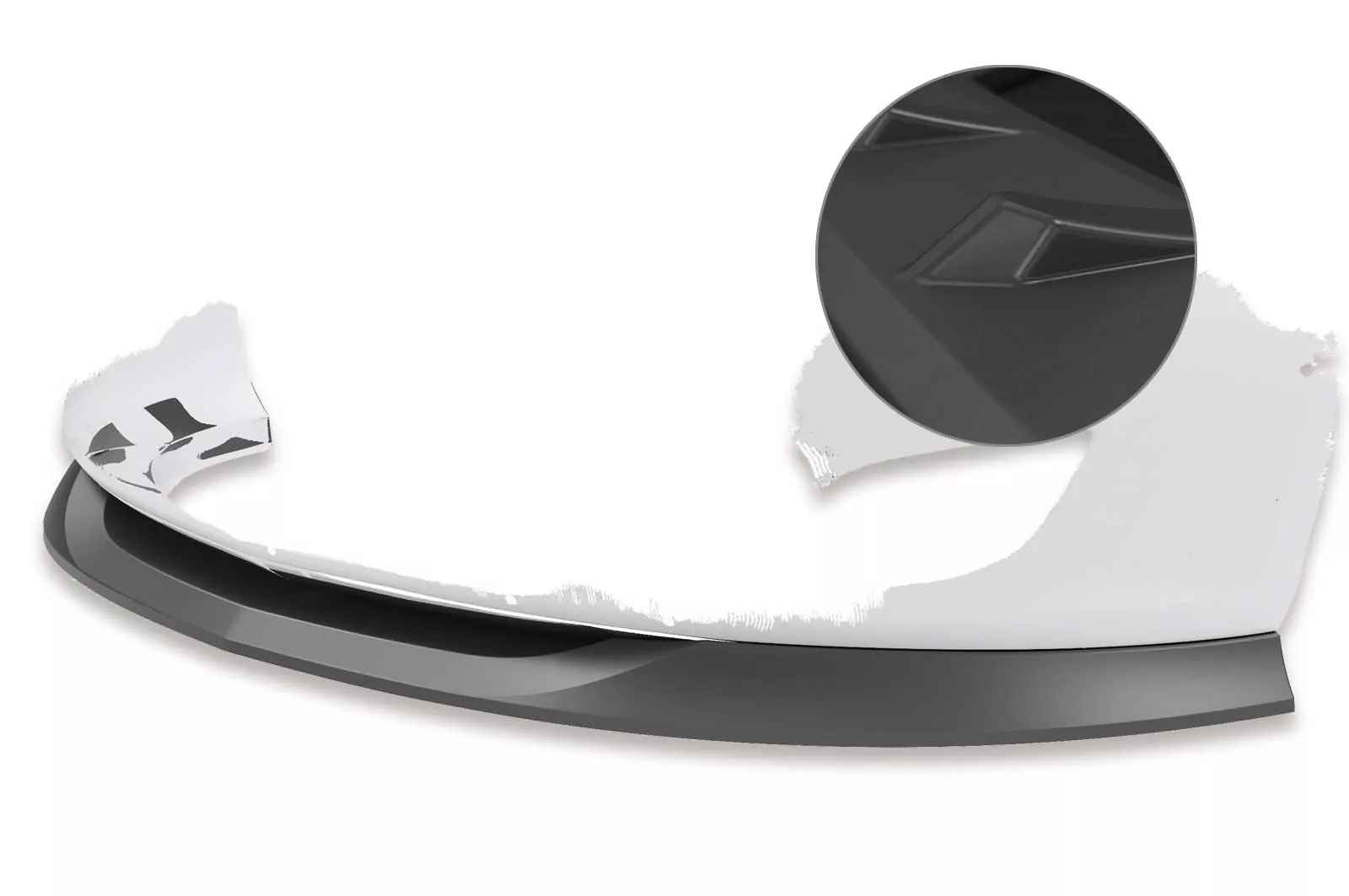 Cup-Spoilerlippe mit ABE für Opel Astra J Lackierfreundlich (schwarz matt)