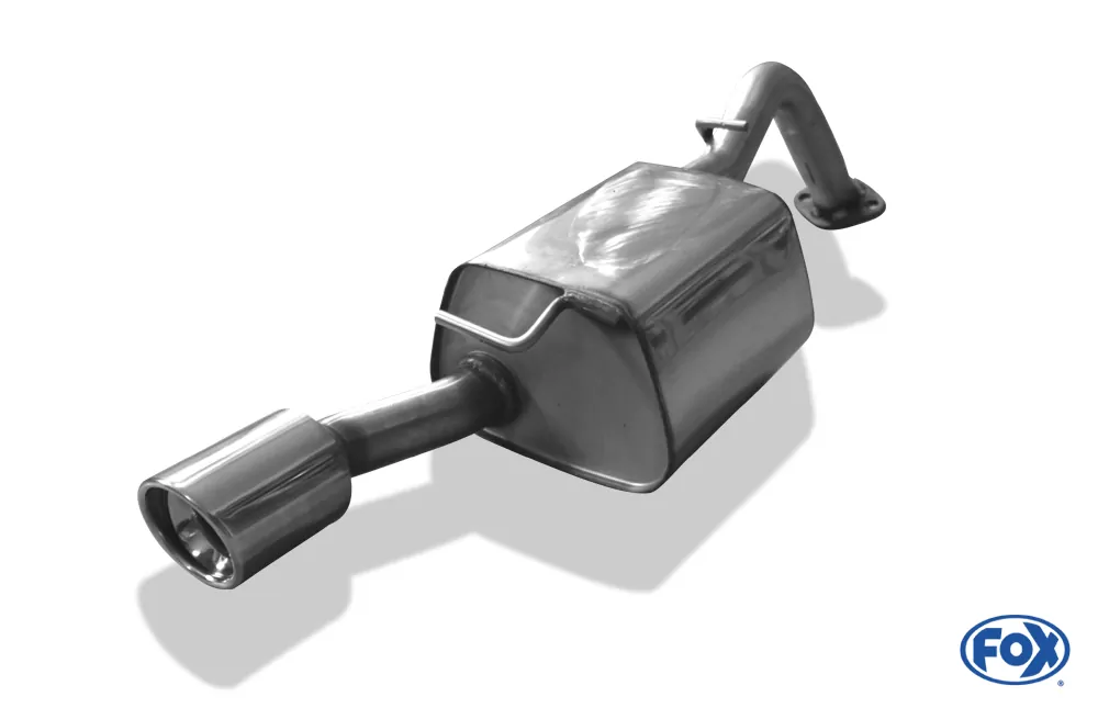 Toyota Yaris XP9 TS  Endschalldämpfer einseitig passend an original Stoßstange - 1x90 Typ 17