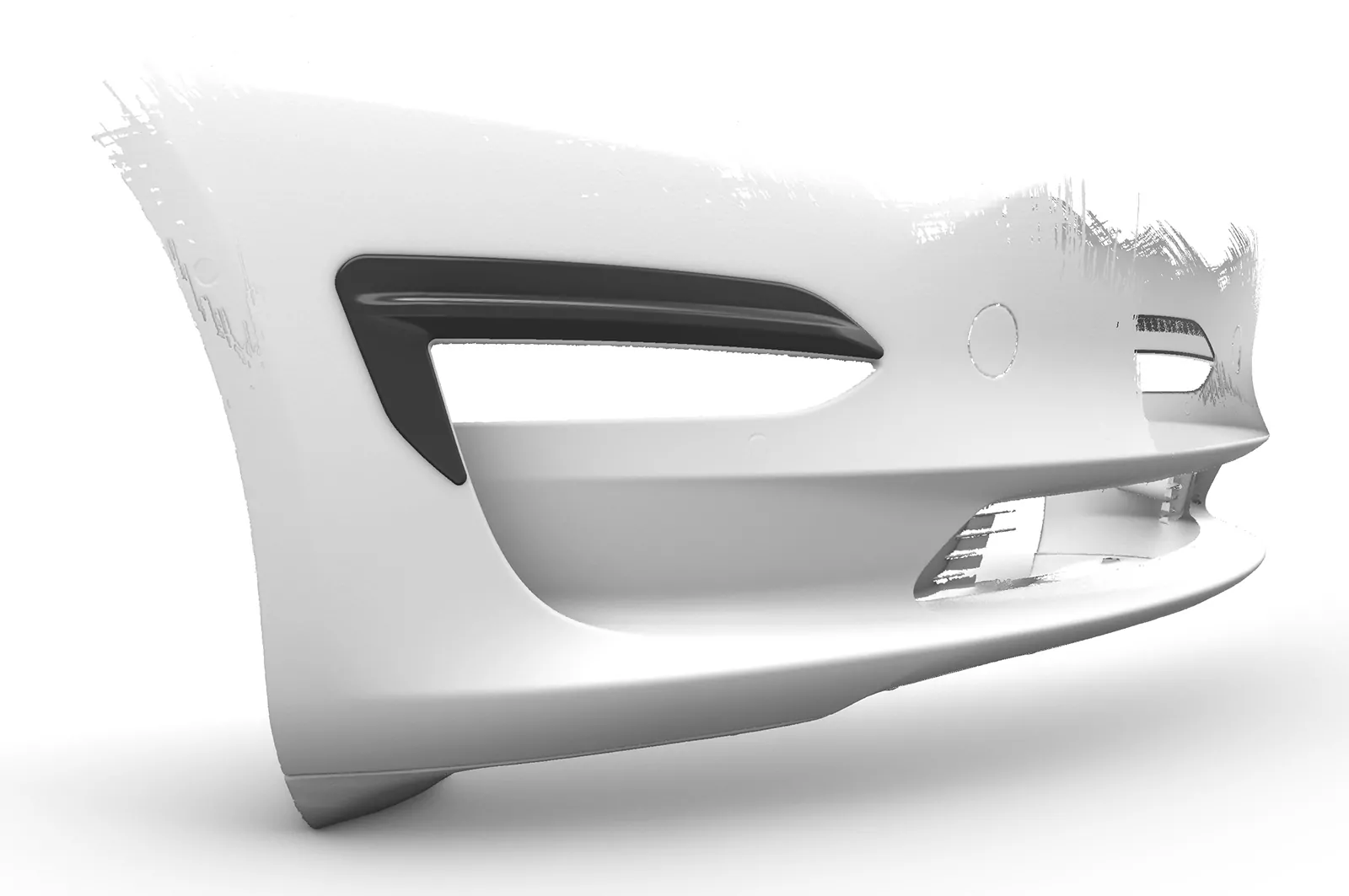 Airintakes für Tesla Model 3 AI031 Schwarz Strukturiert